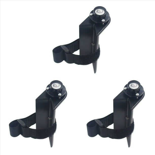 3X Poste de Centrado Ensamblaje de Burbuja de Nivelador de Poste de Fibra de Carbono Correa de en Ángulo Recto Vertical Portátil Negro