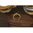 thumbnail image 4 of Fashion Engagement Ring 10K Yellow Gold Oval Moissanite Rings for Women, 4 of 5