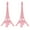 Pink, variant on WEUVEB Tower Effiel Decor Eiffel Tower Statue Pink Alloy 2Pcs European Decor Travel Memories