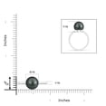 thumbnail image 4 of Angara Classic Tahitian Cultured Pearl Solitaire Ring in 14K White Gold for Women | June Birthstone Jewelry for Her, 4 of 7
