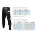 thumbnail image 3 of 3 Pack Men’s Compression Pants Quick Dry Sport Tights Baselayer Running Workout Active Athletic Leggings with Pockets, 3 of 9