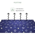 thumbnail image 4 of 60x84 Inch Children Rectangular Tablecloth Star Polka Dot Table Cloth Washable Durable Table Cover Suitable for Kitchen Bedroom Birthday Party Outdoor Camping, 4 of 7