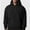 01 Black, variant on zfwon Mens Cotton Zip Up Hoodie Solid Color Long Sleeve Jumpers Casual Drawstring Hooded Sweatshirts Loose Fit Basic Sports Tops Thermal Workwear Jumper with Pocket
