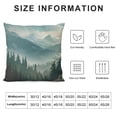 thumbnail image 6 of Acheng Foggy Forest Home Decorative Throw Pillows Covers, Misty Pine Tree and Mountains Set of 2 Outdoor Pillow Case for Livingroom Bedroom, Boho Pillow Cushion Covers for Man Woman, Green White, 6 of 6