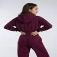thumbnail image 2 of Forever 21 Cropped Embellished Hoodie, Color- Burgundy, Size- S, 2 of 5