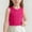 Pink, variant on Boys Girls Tank Top Kids Plain Crew Neck Vest Tops Teen Summer Casual Sleeveless T Shirt Leisure Loose Fit Workout Sports Tee Black 12-13 Years