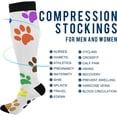 thumbnail image 4 of FREEAMG Pawprints Compression Socks for Women and Men, 1 Pair, 4 of 7