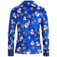 thumbnail image 2 of Chaquetas navideñas para hombre, chaqueta informal de traje navideño con un botón, 2 of 5