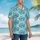 thumbnail image 3 of Balery Best Dad Ever Camisas hawaianas de manga corta para hombre, camisas playeras de corte holgado, camisas de vacaciones con botones,Large, 3 of 7
