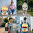 thumbnail image 2 of ZUXONGSY Sloth Ice Cream Print Girls Backpack Cool Book Bag for Primary School Children 4 Piece School Bag Set with Rucksack Lunch Box Pencil Case Water Cup Sleeve, 2 of 6
