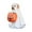 A, variant on Halloween Dog Ghost Statue with Pumpkin Candy Holder Indoor/Outdoor Decoration for Spooky Festivities