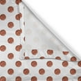 thumbnail image 6 of Ambesonne Basketball Grommet Curtain, Cartoon Balls Score, 50" x 54", Cinnamon Black White, 6 of 6