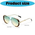 thumbnail image 3 of Elegant Round Frame Sun Glasses Gradient Lenses Eye Glasses For Casual Outings Travel Essential Women Daily Wear, 3 of 8
