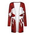 thumbnail image 5 of WFJCJPAF 2024 New Halloween Clearance! Halloween Sweaters for Plus Size,Women's Fashion Halloween Printed Casual Long Sleeved Shirt Cardigan Tops - Red M, 5 of 6