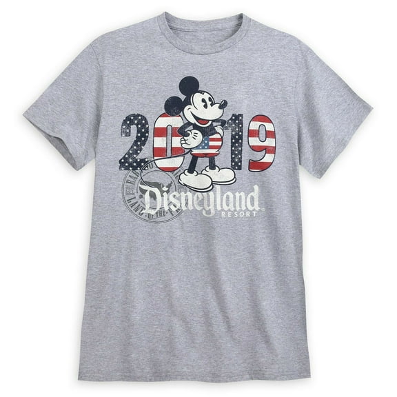 Disney Mickey Mouse Americana Men's T Shirt Tee Size Medium Disneyland - 4th of July