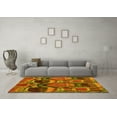 thumbnail image 3 of Ahgly Company Indoor Square Abstract Yellow Modern Area Rugs, 6' Square, 3 of 4