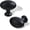 Matte Black, variant on ABCISI 10 Pack Oval Cabinet Knobs, Furniture Cupboard Pulls, Modern Single Hole Hardware for Kitchen Cabinet, Dresser, Wardrobe Drawer, Antique Silver