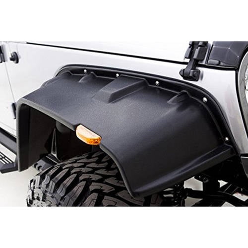 Lund FX606T FX JEEP Flat Style Textured Fender Flare With Stainless 