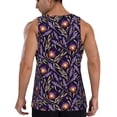 thumbnail image 3 of Xecao Lavender Flowers Men's Tank Top Workout Quick Dry Sleeveless Gym Jogging Muscle Shirts Summer Swim Beach Tops, 3 of 9