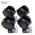 thumbnail image 2 of Lefu 40mm 1.5inch Swivel Wheel On Plate Castor PVC Chair Table Furniture Replacement, 2 of 8