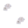 thumbnail image 4 of Sonducket Conjunto de y camiseta con botones para niñas, fiesta de verano, banquete, boda, niños, Tops de algodón, ropa, regalo de cumpleaños Type2 NO2, 4 of 6
