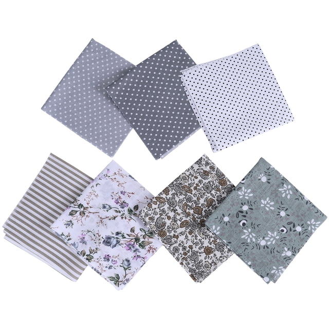 Advancent 50*50 tela de algodón tela impresa costura telas acolchadas para costura DIY accesorios hechos a mano Tela de costura y artesanía gris 25x25cm Advancent HA5306-05B