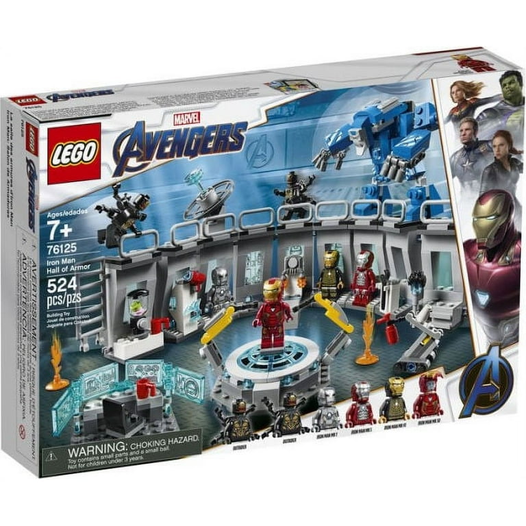 LEGO Marvel Avengers Iron Man Hall of Armor 76125 Building Kit, Tony Stark  Iron Man Suit Action Figures (524 Pieces)