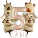 thumbnail image 2 of Globos de papel de aluminio con forma de ia, de 40 puldas, color caramelo y chocolate, para fiesta de cumpleaños, baby shower, 9 unidades, 2 of 6