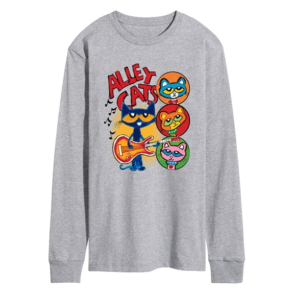 Pete the Cat - Alley Cats - Men's Long Sleeve Graphic T-Shirt