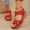 Red, variant on Viluyesy Womens Wedge Sandals, Wide Width Round Toe Arch Support Summer Casual Walking Shoes Black