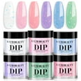 thumbnail image 1 of Set de uñas en polvo AZUREBEAUTY, transparente, rosa, coral, violeta, azul y verde, 1 of 7