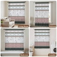 thumbnail image 6 of Grey Stripes Abstract Sheer Curtains 54 Inches Long, Geometric Spring Flowers Country Light Filering Curtains, Breathable Simi Curtain Privacy Drapes for Kitchen Bathroom Small Window Treatment, 6 of 9