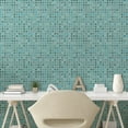 thumbnail image 3 of Ambesonne Geometric Peel & Stick Wallpaper for Home, Modern Rounds Pattern Art, 13"x72", Teal Multicolor, 3 of 6
