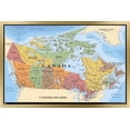 thumbnail image 1 of Map - Canada Wall Poster, 22.375" x 34" Framed, 1 of 4