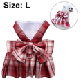 thumbnail image 2 of Dinheiro Conjunto de correa cómoda falda para cachorro y niña de una pieza con anillo en D, ropa para mascotas para caminar, trajes para perros, ropa para gatos, 2 of 6