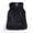 Black, variant on Women's Mid-Length Faux Fur Vest with V-Neck and Sleeveless Design for Warm Layering and Party or Casual Occasions