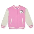 thumbnail image 1 of Chaqueta Hello Kitty para niñas Varsity Letterman Bomber Bonbon Pink, 1 of 4