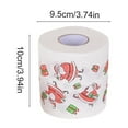 thumbnail image 3 of Honeeladyy Christmas Toilet Paper Roll Fun Santa Toilet Paper Roll Holiday Novelty Toilet Paper Xmas Bathroom Tissue Paper Decoration Christmas Cute Gag Gifts, 3.94 x 3.74 in, 3 of 5