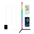 thumbnail image 1 of Amdohai 59'' S-mart Intelligent Corner Standing Lamp RGB Color Changing Floor Light, 1 of 9