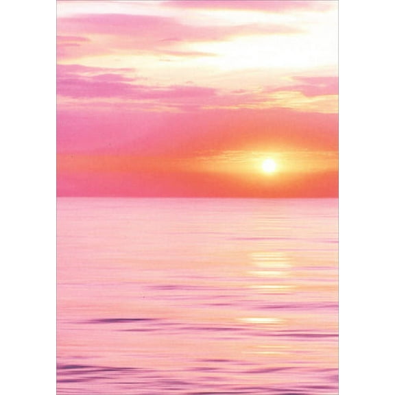 Avanti Press Sunset Over Water Deluxe Matte Blank Note Card