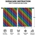 thumbnail image 2 of Blackout Kids Curtains,Rainbow Checkerboard Childrens Insulated Curtains Set Of 2,Bedroom Essentials,Toddler Room Decor 42"x54"(106x137cm), 2 of 4