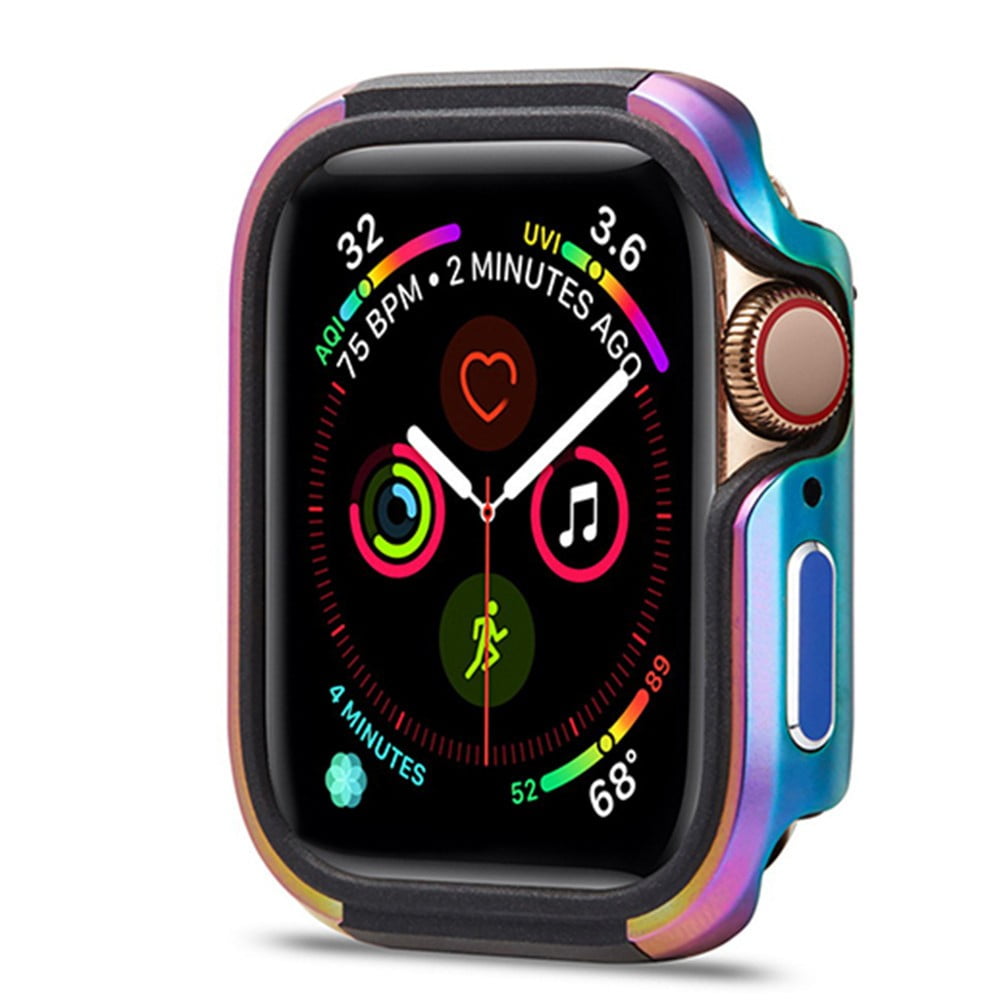 TPU+aluminum alloy Ultra-thin Case For apple watch Series 7 6 se 5 ...