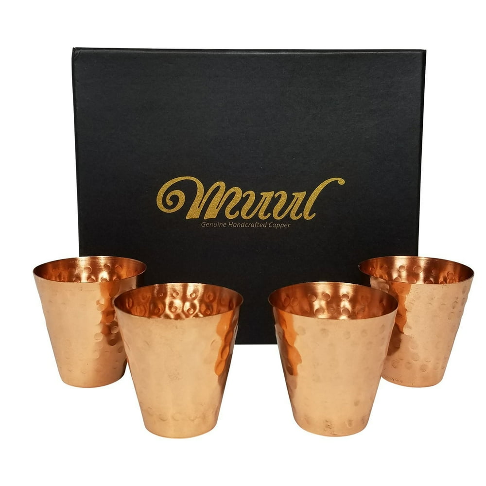 Moscow Mule Copper Shot Glasses Set Of 4 100 Pure Copper Handmade