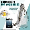 thumbnail image 6 of XSUIOY Clear Sling Bag Stadium Approved with Adjustable Guitar Straps,Clear Crossbody Bag for Women Men Small Fanny Pack Stadium Approved PVC Crossbody Backpack for Concerts Sports Events(grey), 6 of 8