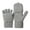 B, variant on Winter Thermal Fingerless Gloves, Convertible Knitted Mittens with Flip Cap, Touchscreen Warm Gloves for Men Women, One Size Light Grey