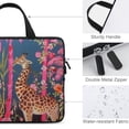 thumbnail image 3 of AWERP Giraffes Palm Trees Flowers Laptop Bag Diving Fabric Soft Carrying Travel Case (Idea) Laptop Sleeve Carrying Bag 15inch, 3 of 5