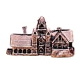 thumbnail image 4 of Figura De Castillo De Latón En Miniatura, Adorno Retro De Escritorio Para Estantería De Mesa De Oficina., 4 of 10