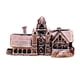 thumbnail image 4 of Figura de castillo en miniatura,Figura de latón de mini castillo coleccionable retro,Figura de metal en miniatura para decoración del hogar,Pequeña estatua decorativa coleccionable como, 4 of 8