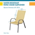 thumbnail image 3 of Duck Covers® Weekend Water-Resistant Patio Chair Slipcover, Straw, 3 of 9
