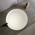 thumbnail image 3 of 49 Inch Round Freestanding Soaking Bathtub for Bathroom, Solid Surface Matte White Tub with Modern Design for Spacious Layouts, Deep Soak Experience, Easy Installation, 3 of 9